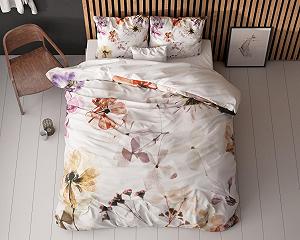 Постільна білизна Sleeptime 4 предмети 135 см x 200 см Білі красиві квіти synthetic.ua - Фото 1