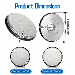 Змінні диски для роликової точилки 2 шт. M12 Алмаз 400 та 1000 Grit synthetic.ua - Фото 1