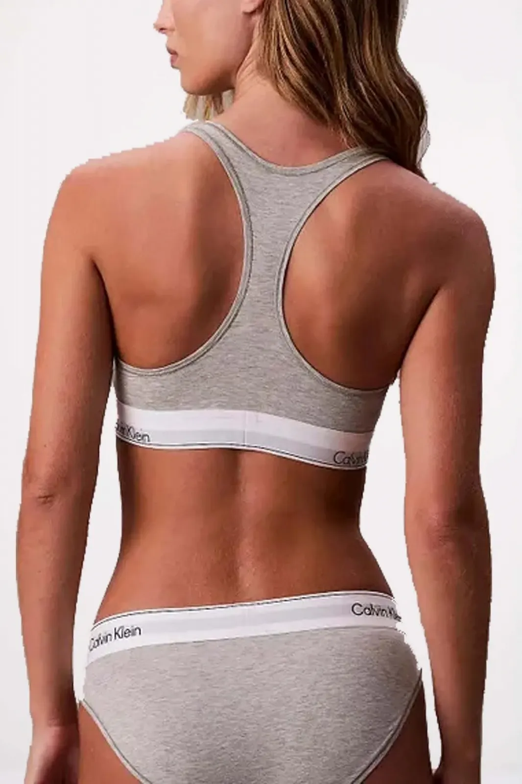 Бюстгальтер-бралетт Calvin Klein без підкладки з поясом з логотипом, фото №7