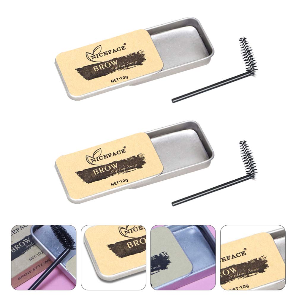 2 Набора Beaupretty Eyebrow Soap Kit Eyebrow Styling Soap Brew Gel Long Lasting Eyebrow Setting Gel Waterproof Eyebrow Colour, фото №4