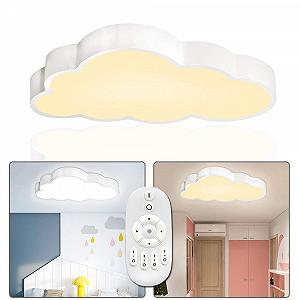 Светильник UISEBRT LED Потолочный Clouds 48 Вт Управляемый пультом дистанционного управления Ультратонкий Диммируемый с пультом управления - Фото 1