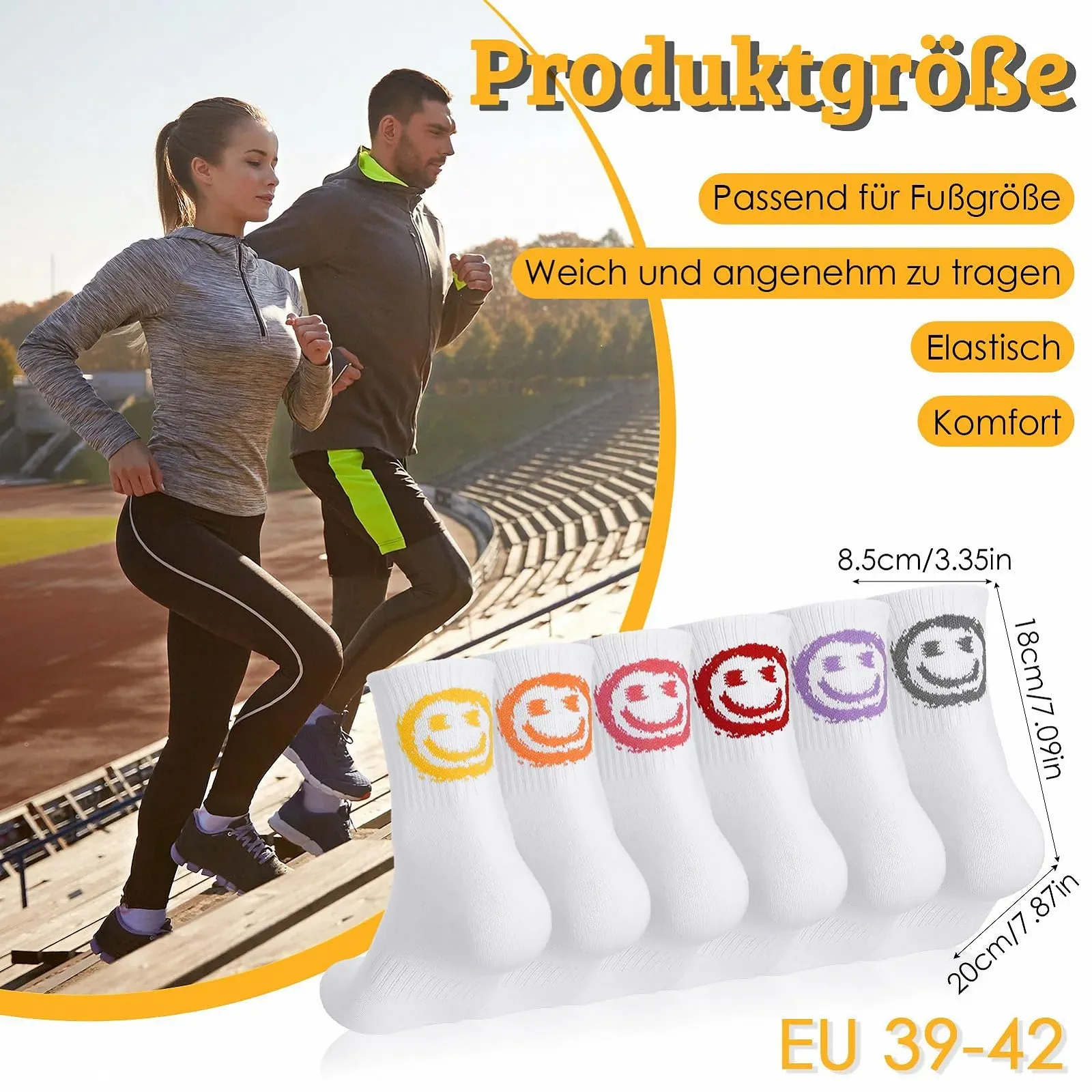 Шкарпетки тенісні Жіночі 39-42 Бавовняні Спортивні, 6 пар, фото №2 Шкарпетки тенісні Жіночі 39-42 Бавовняні Спортивні, 6 пар, фото №2