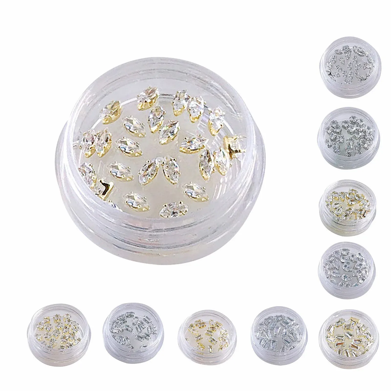 20шт/коробка Блискучі прикраси з кубічного цирконію, фото №8