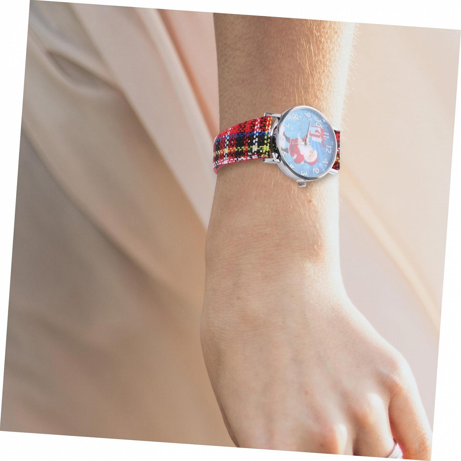 Годинник WRITWAA Різдвяний Санта Клаус Червоний Дзеркальний Матеріал Звичайне Скляне Дзеркало, фото №8 Годинник WRITWAA Різдвяний Санта Клаус Червоний Дзеркальний Матеріал Звичайне Скляне Дзеркало, фото №8