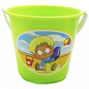 Ведро детское Пляжные развлечения салатовое [tsi202604-TSI] - Фото 1