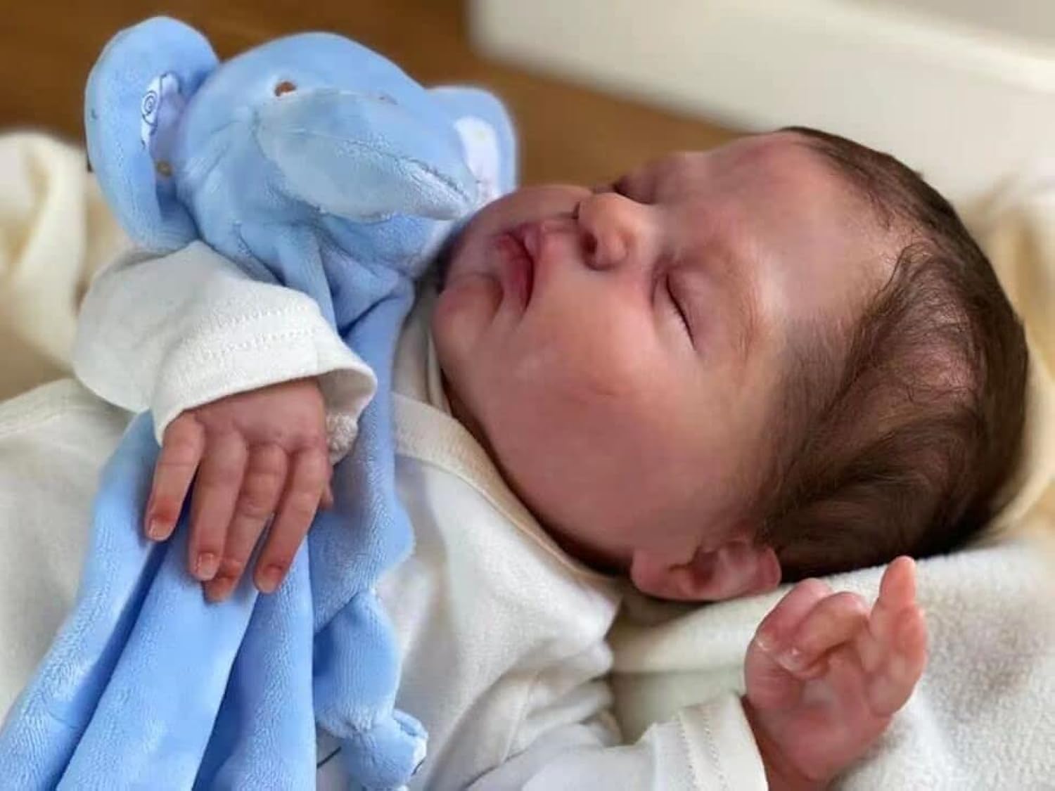 Кукла Anano Realistic Newborn Reborn Baby Boy 20 дюймов Handmade Soft Lifelike Baby Boy Doll Silicone Vinyl Life Size, фото №1