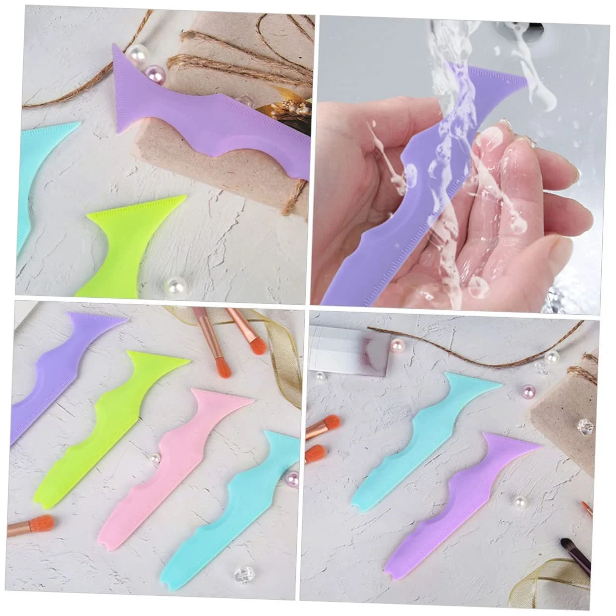 Інструменти для макіяжу очей (2 шт.) Healeved Силіконові трафарети, фото №6