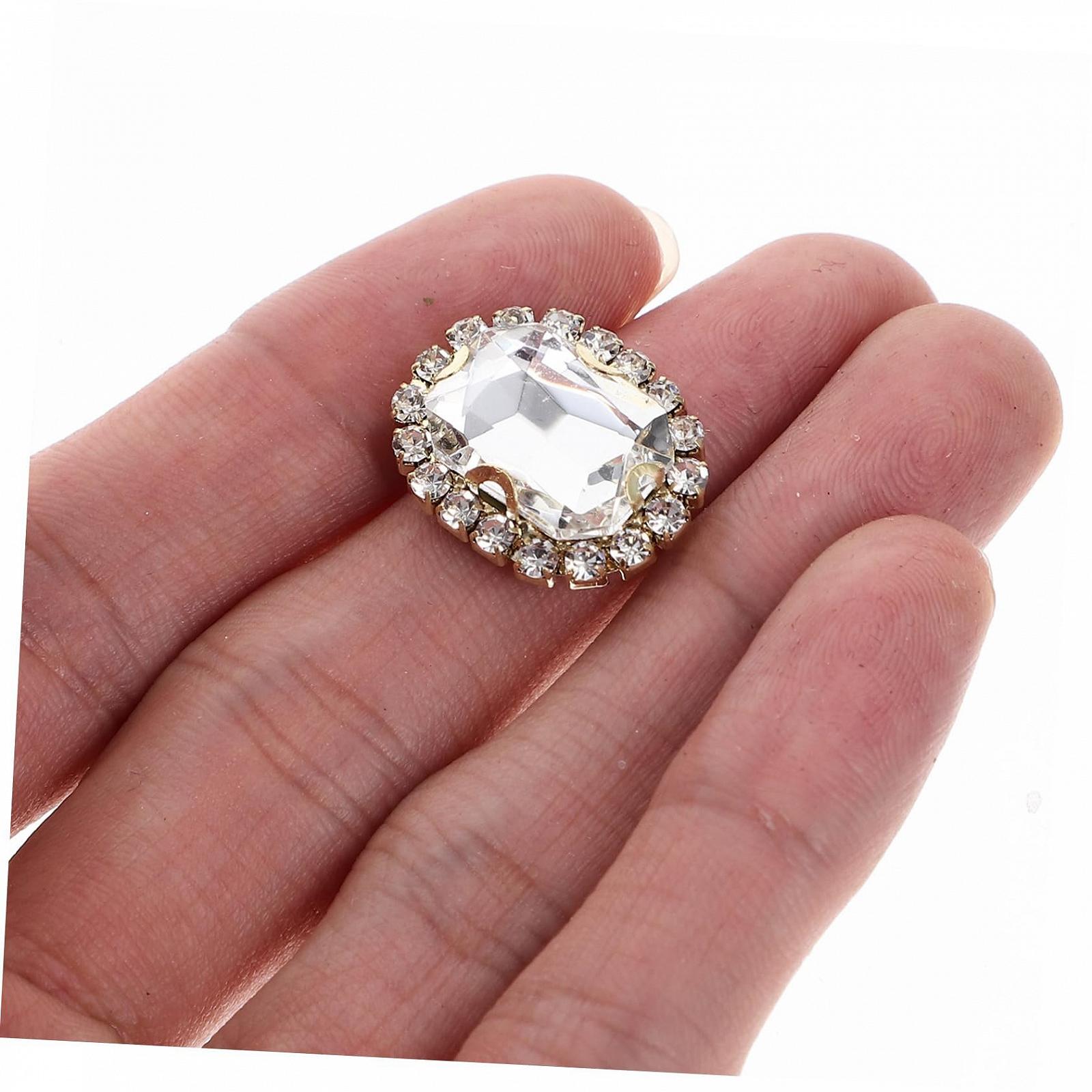 Стразы Простые Золотые Блестящие Стразы для ногтей Белая Медь, 20 шт, фото №2