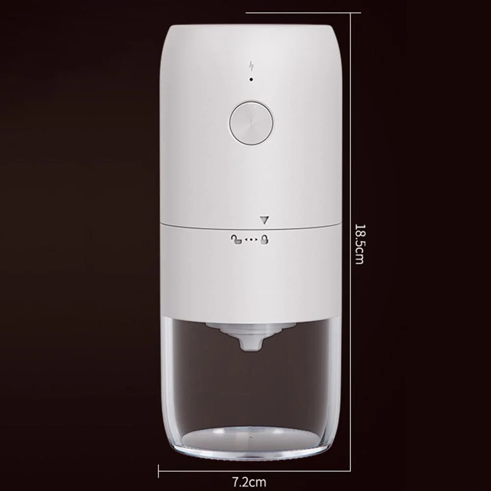 Электрическая кофемолка Zoegneer Automatic Electric Coarseness Portable для эспрессо, белая, фото №4