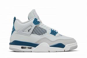 Кросівки Jordan 4 Retro Military Blue (2024) 42 synthetic.ua - Фото 1