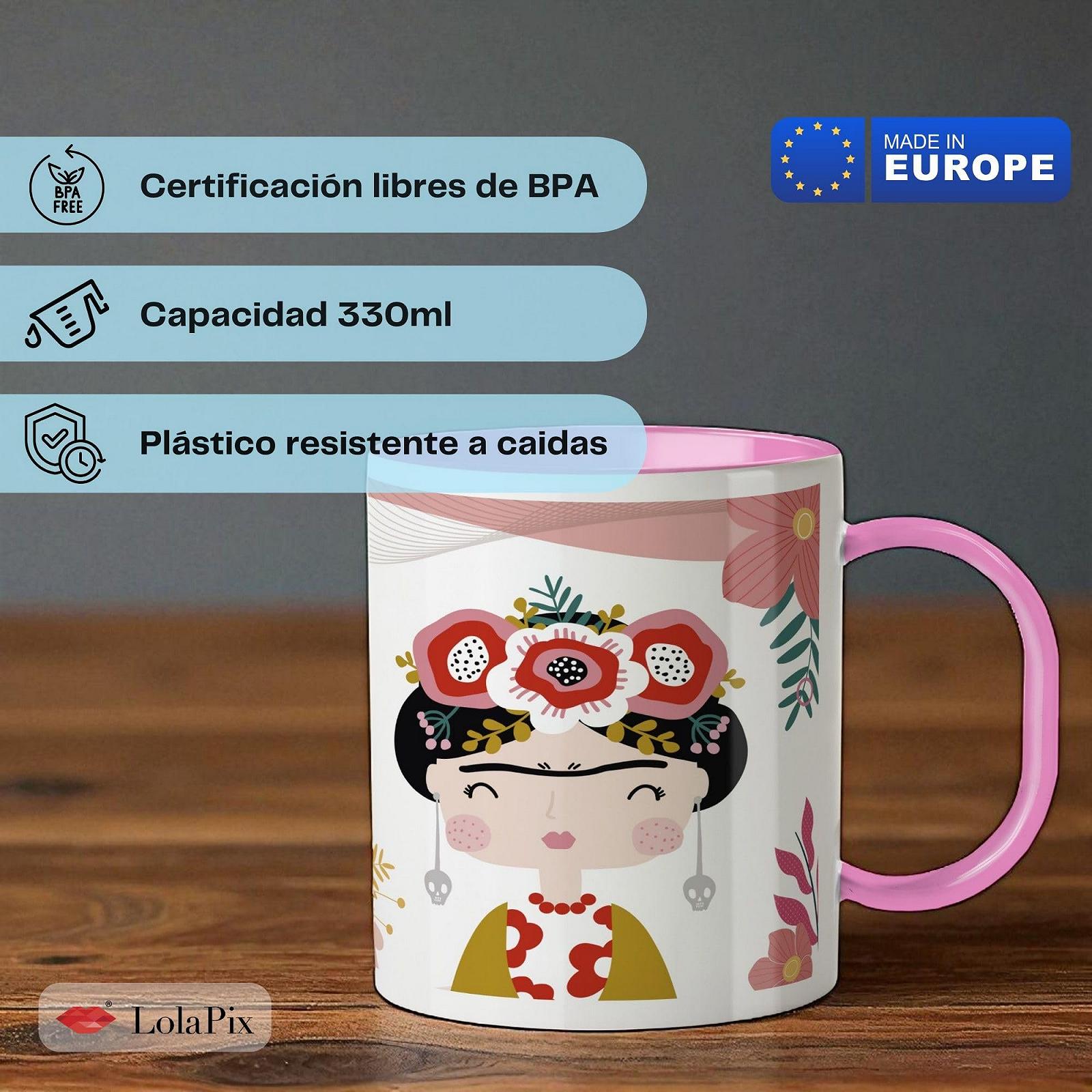 Персоналізована кружка Пластикова дитяча Різні дизайни FRIDA, фото №2