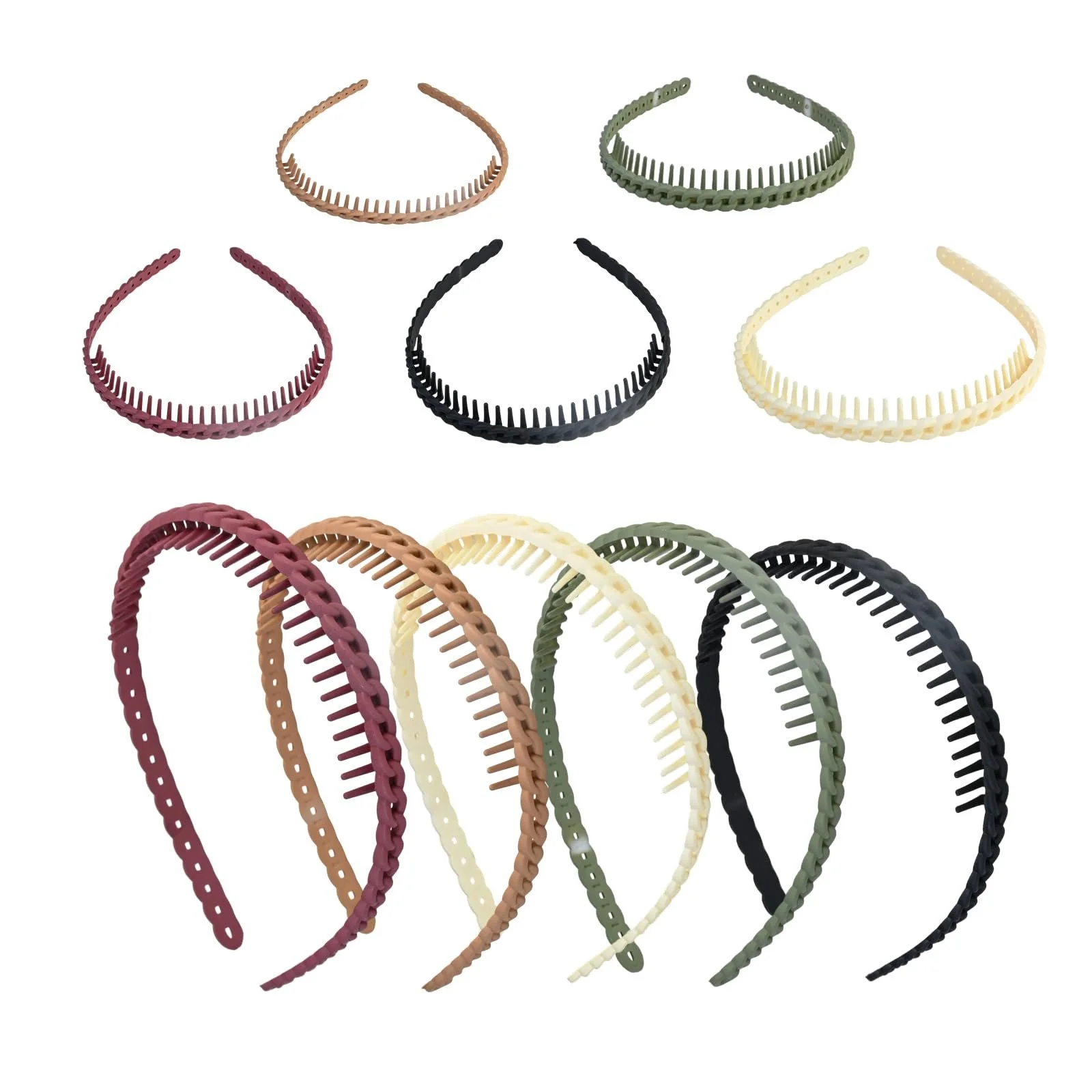 Набір пластикових обручів для волосся жіночих, фото №1