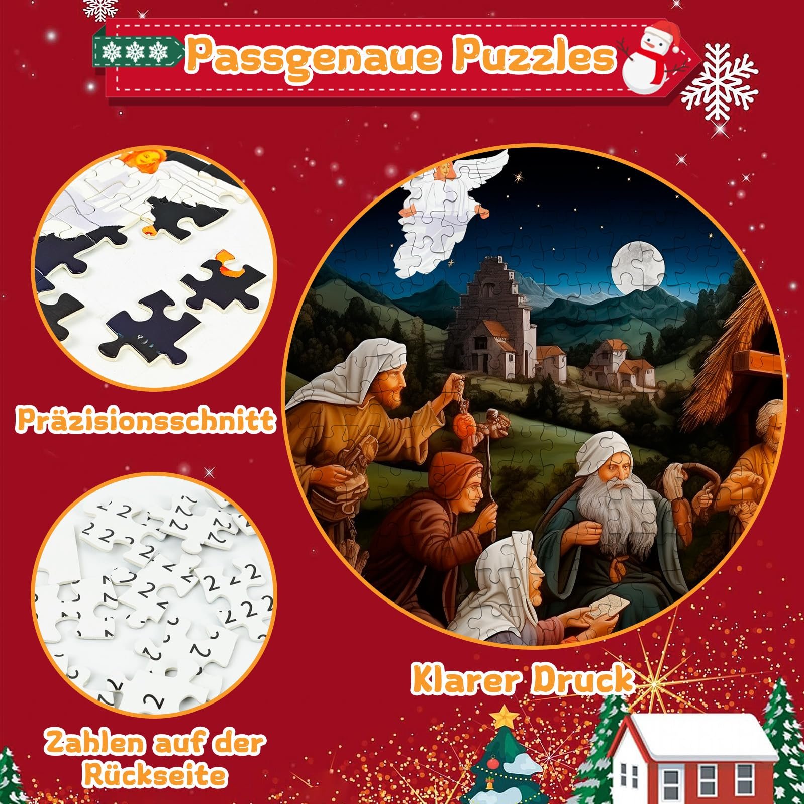 Адвент-календар 2025 Christmas Calendar Пазл 1008 елементів 70 x 50 см, фото №3