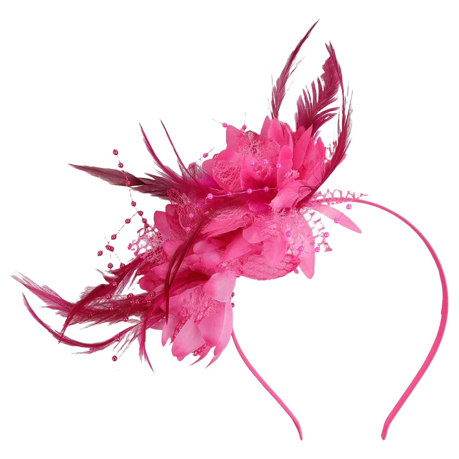 Обруч з пір'ям та штучними квітами 1920-х років, фото №1