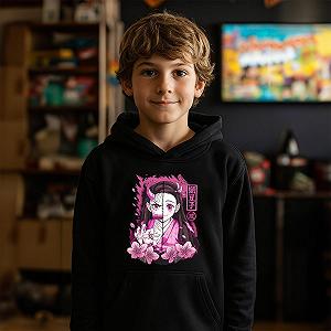 Худі Unibly Demon Slayer Anime Aesthetics Japan Manga Japanese Fans Дитячий Пуловер synthetic.ua - Фото 1