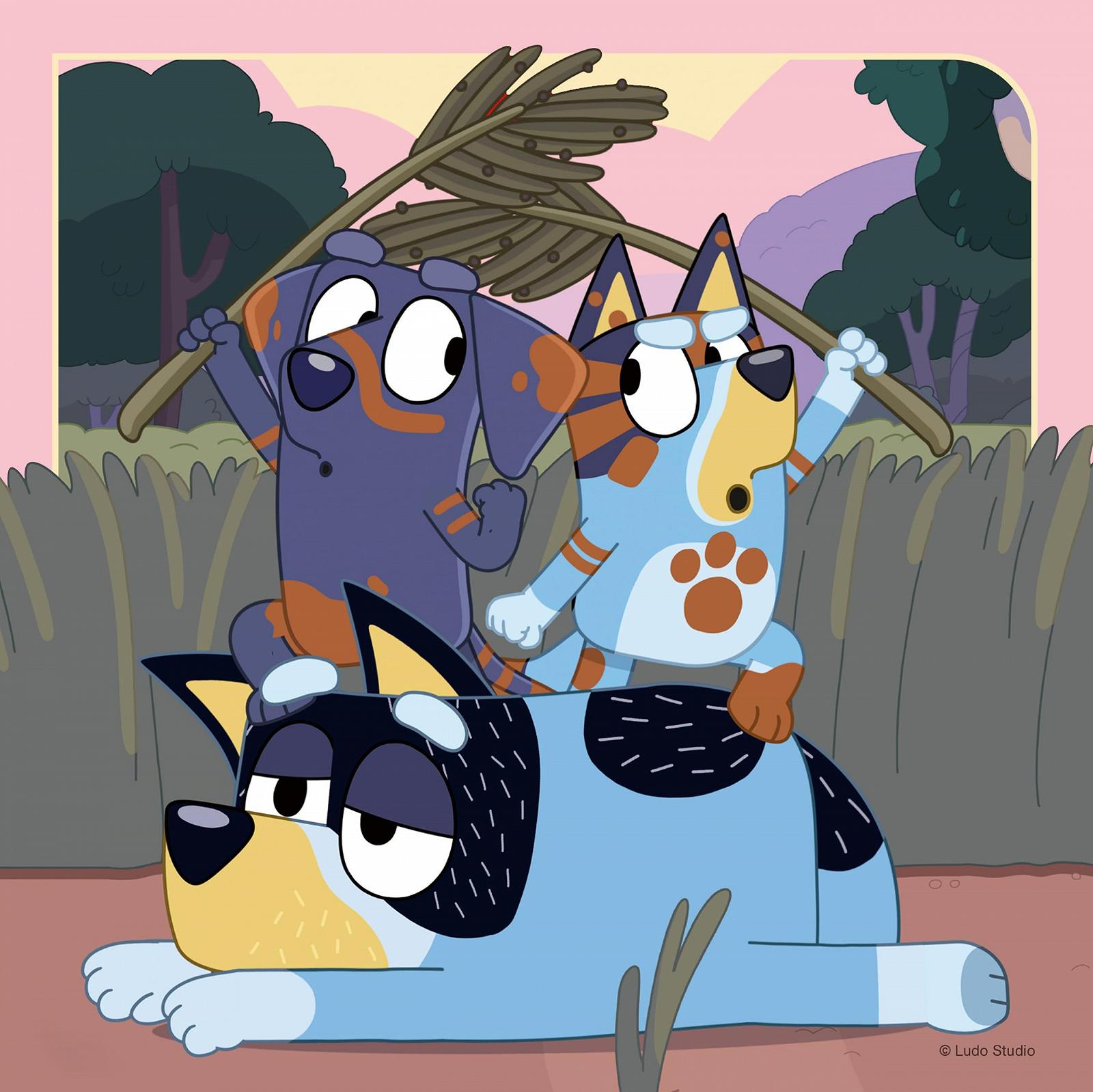 Детский пазл Ravensburger Blueys Adventure 05685 3 x 49 деталей, фото №4 Детский пазл Ravensburger Blueys Adventure 05685 3 x 49 деталей, фото №4