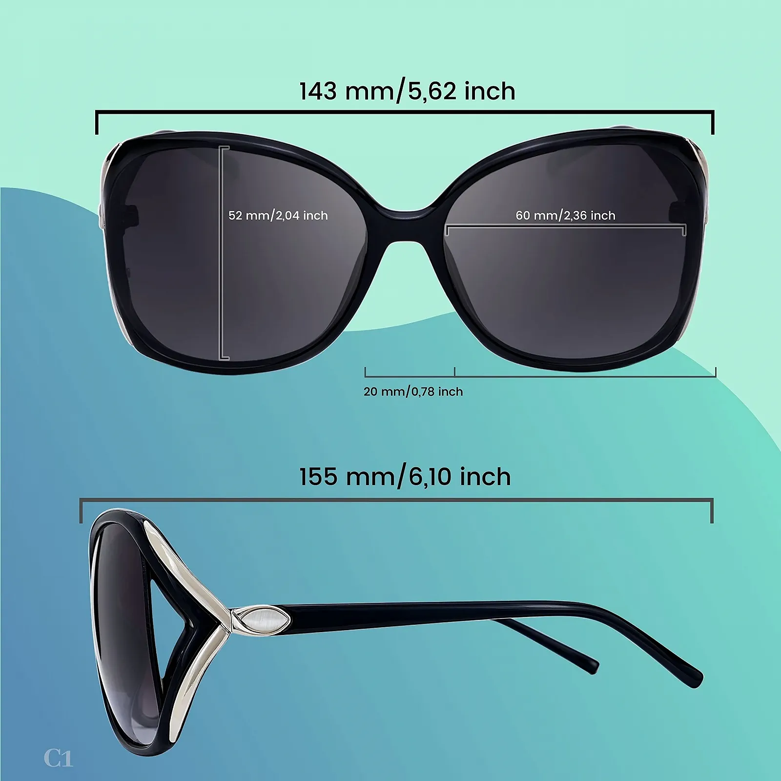 Солнцезащитные очки SQUAD Большого размера Модные 100% UV400 защита, фото №2 Солнцезащитные очки SQUAD Большого размера Модные 100% UV400 защита, фото №2