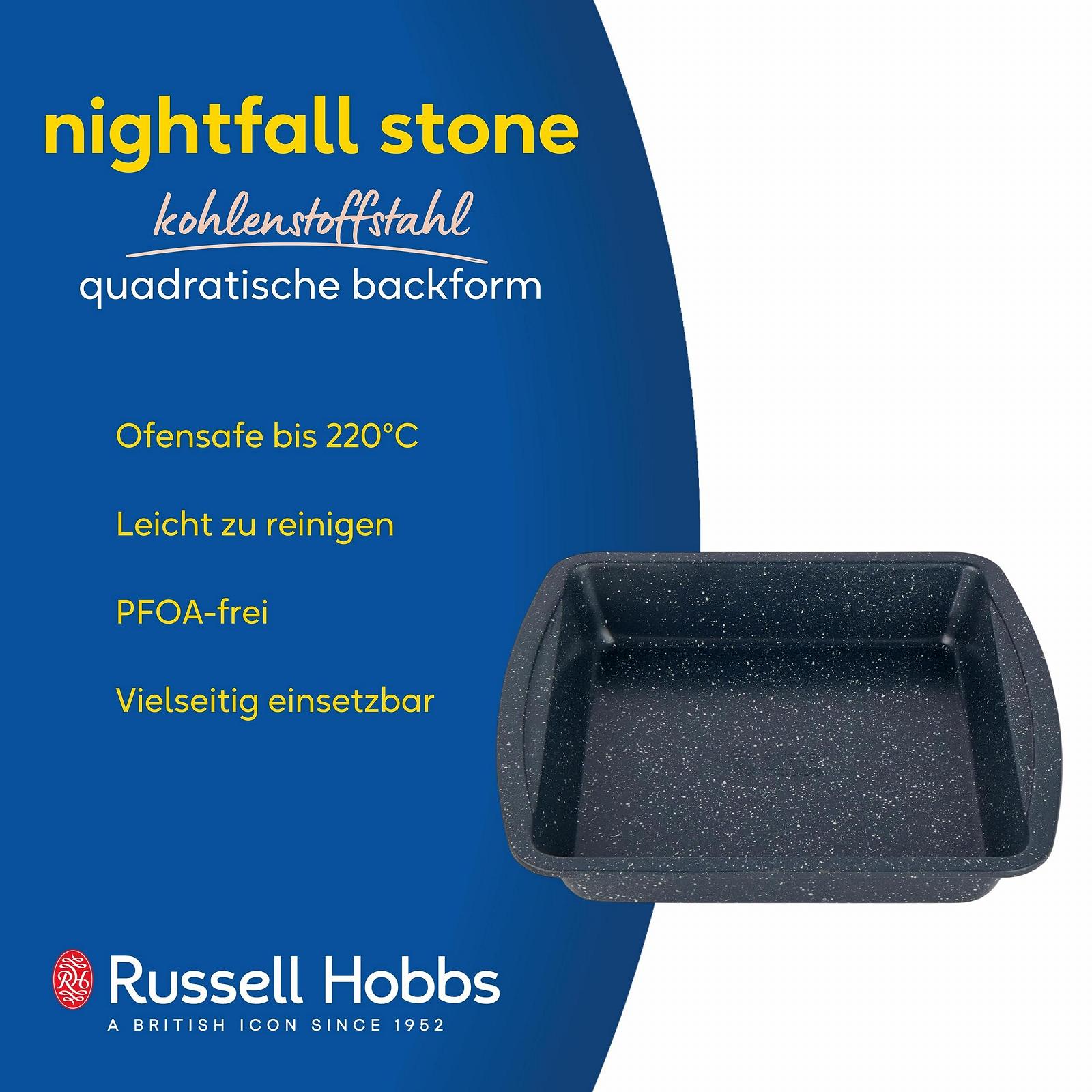 Форма для випікання Russell Hobbs Nightfall Stone RH00997EU квадратна вуглецева сталь 26 см, фото №2 Форма для випікання Russell Hobbs Nightfall Stone RH00997EU квадратна вуглецева сталь 26 см, фото №2