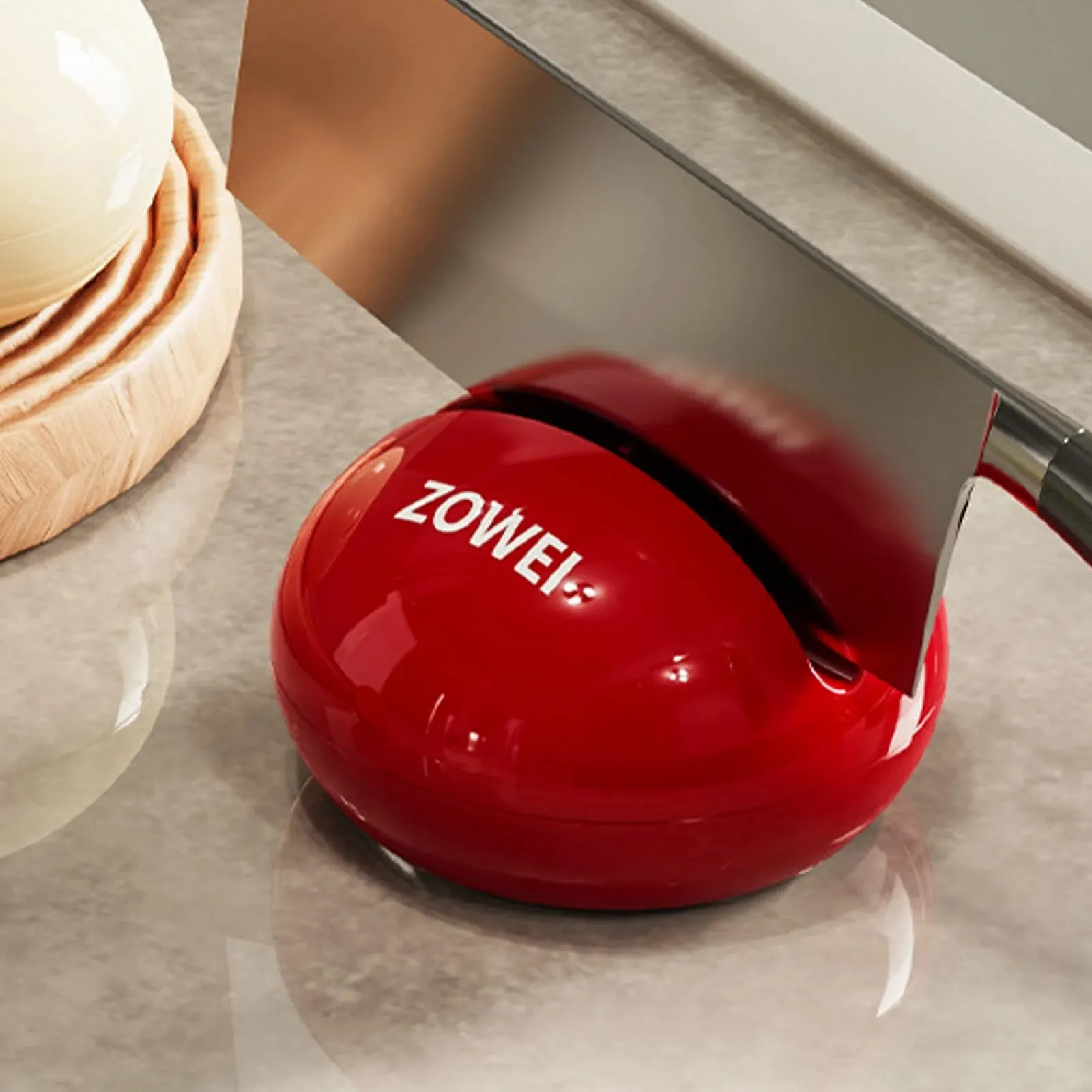 Точилка для ножів та ножиць ручна з присоскою нековзна, фото №2