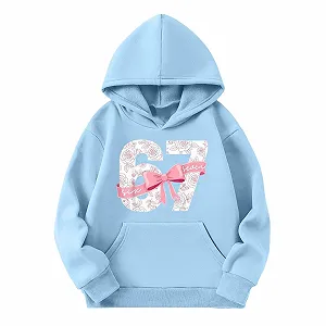 Худи Девочка Sweatshirt Дышащий мальчик Удобный худи для девочки с захватывающими принтами для активных дней Повседневная мода Теплая куртка-толстовка с длинными рукавами synthetic.ua - Фото 1