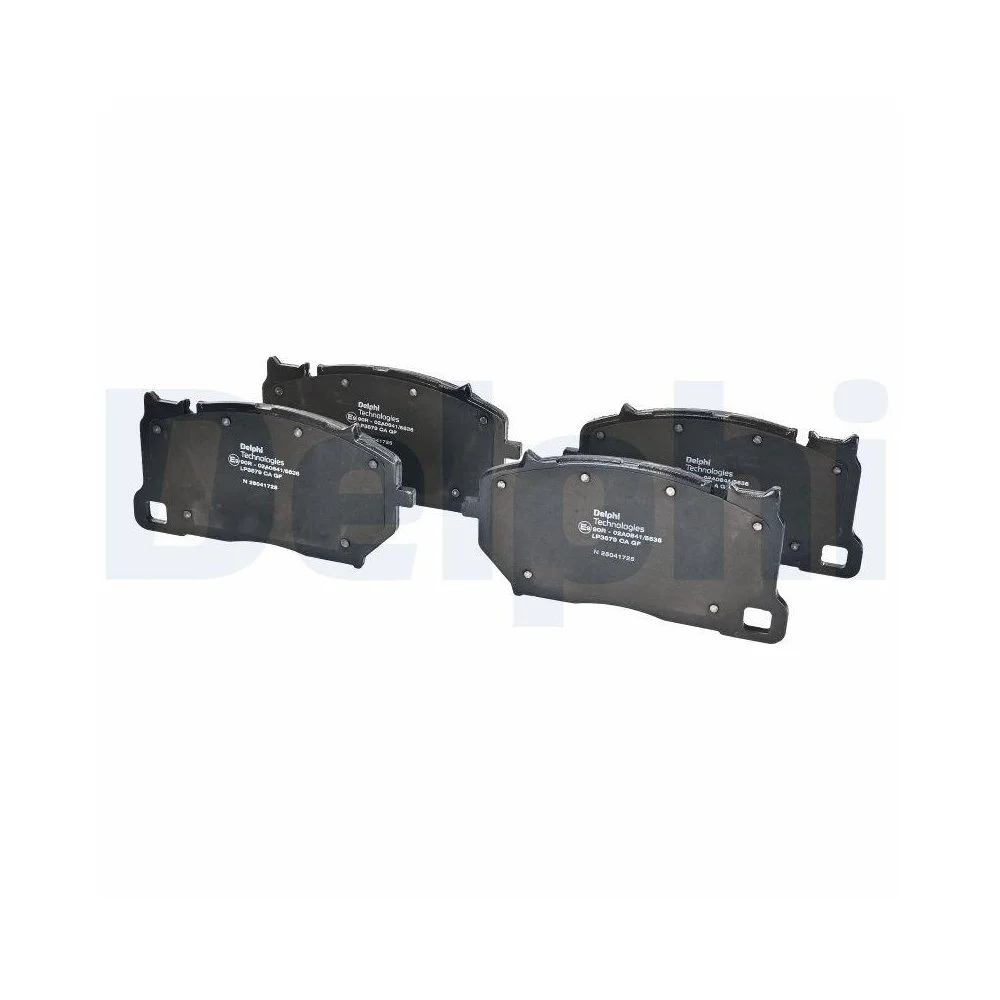Комплект тормозных колодок, дисковый тормоз DELPHI LP3679 передняя ось, фото №1