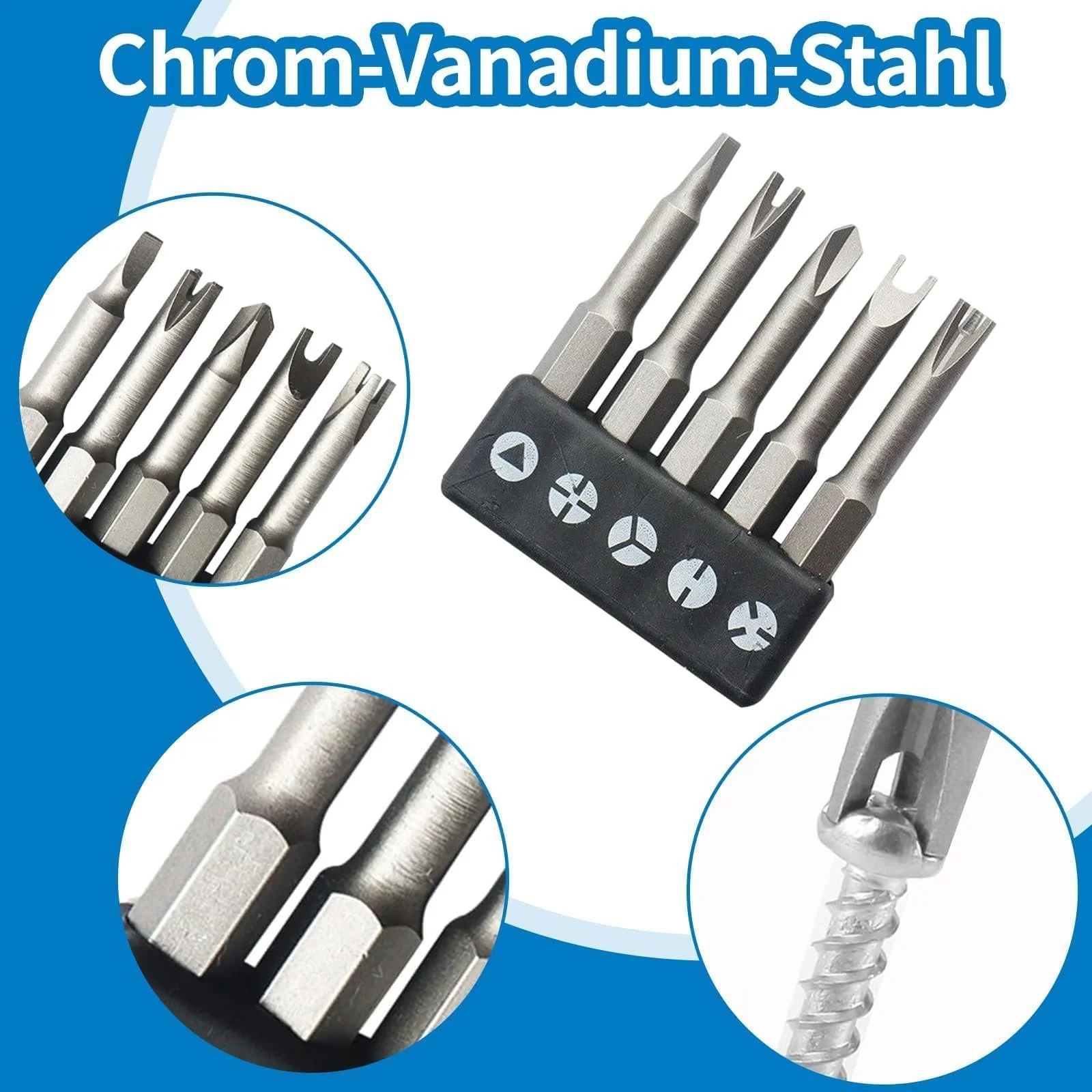 Набір спеціальних викруток IUSOT 5 одиниць 50 мм, фото №3