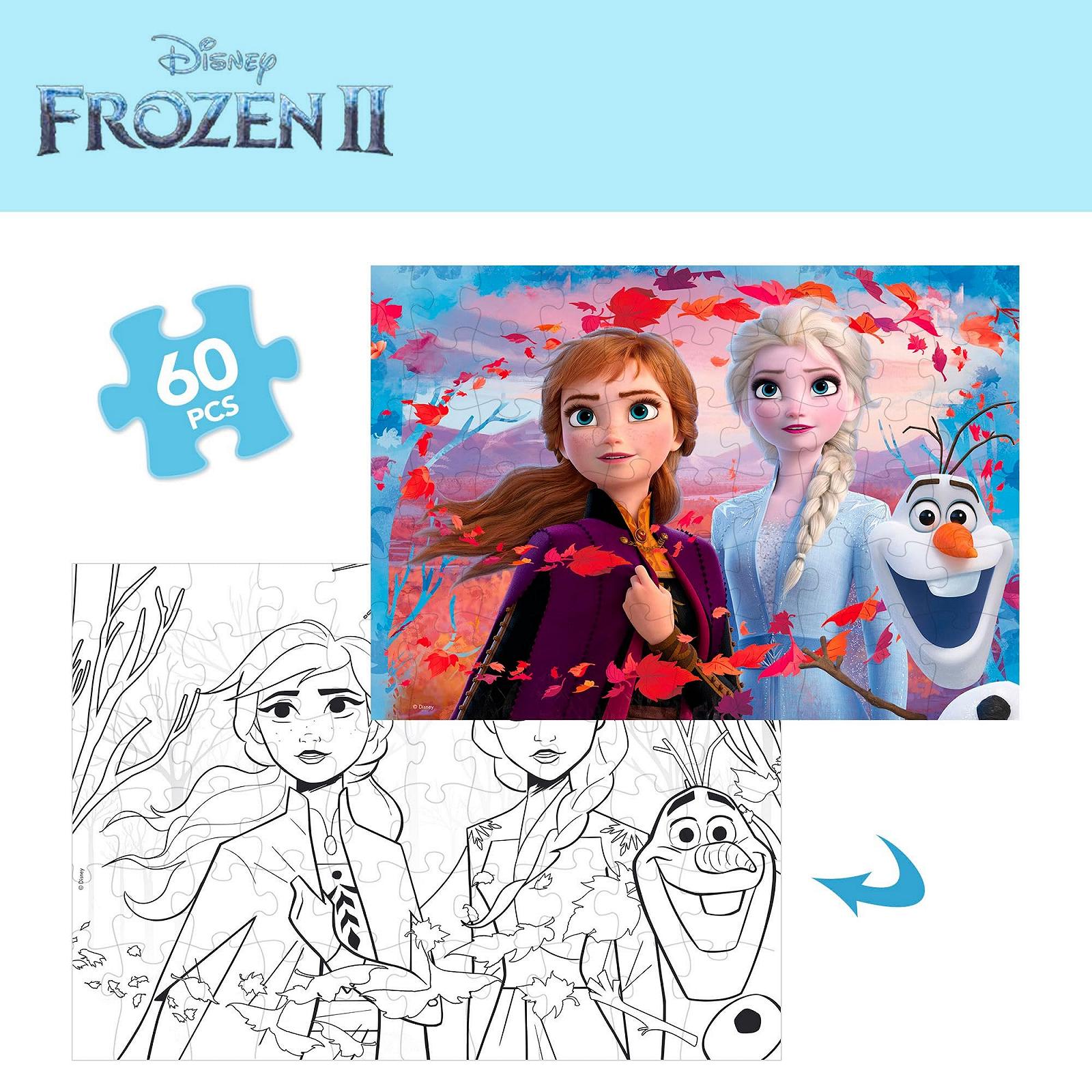 Пазл Disney Df Plus Frozen 60 деталей 50 x 35 см Разноцветный, фото №2 Пазл Disney Df Plus Frozen 60 деталей 50 x 35 см Разноцветный, фото №2