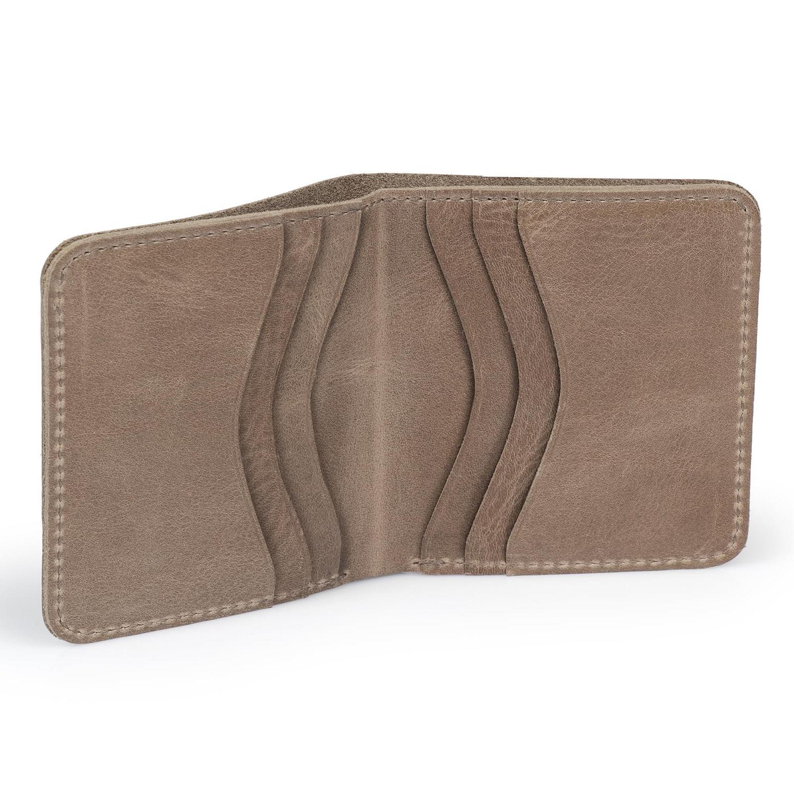 Кошелек Бифолд Otto Angelino Ultra Slim из натуральной кожи - Унисекс, фото №5