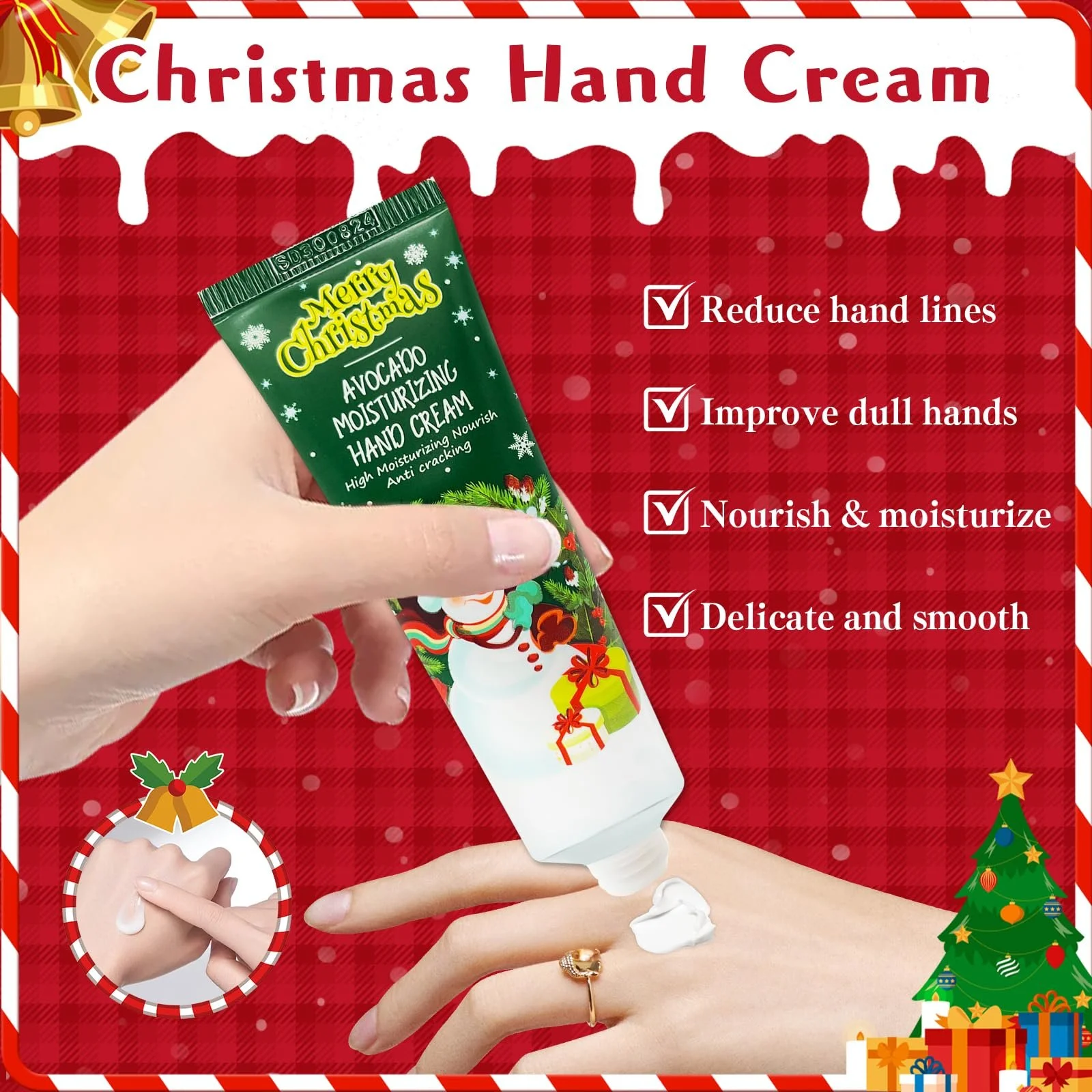 Набір різдвяних кремів для рук, міні-набір жіночих кремів для рук, набір кремів для рук, набір зволожуючих кремів для сухої шкіри рук, 5 x 30 мл, фото №3 Набір різдвяних кремів для рук, міні-набір жіночих кремів для рук, набір кремів для рук, набір зволожуючих кремів для сухої шкіри рук, 5 x 30 мл, фото №3