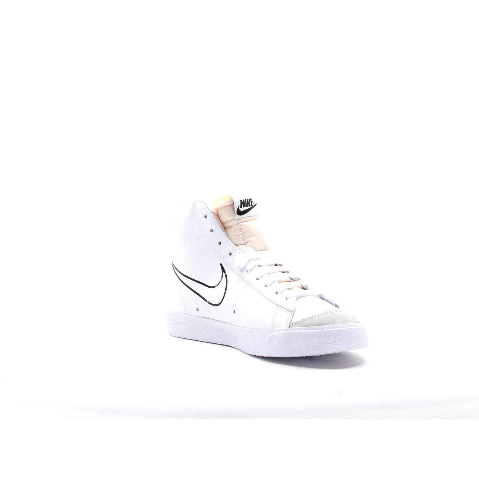 Кроссовки Nike Blazer Mid '77 Черный/Парусина-Белый мужские, фото №6