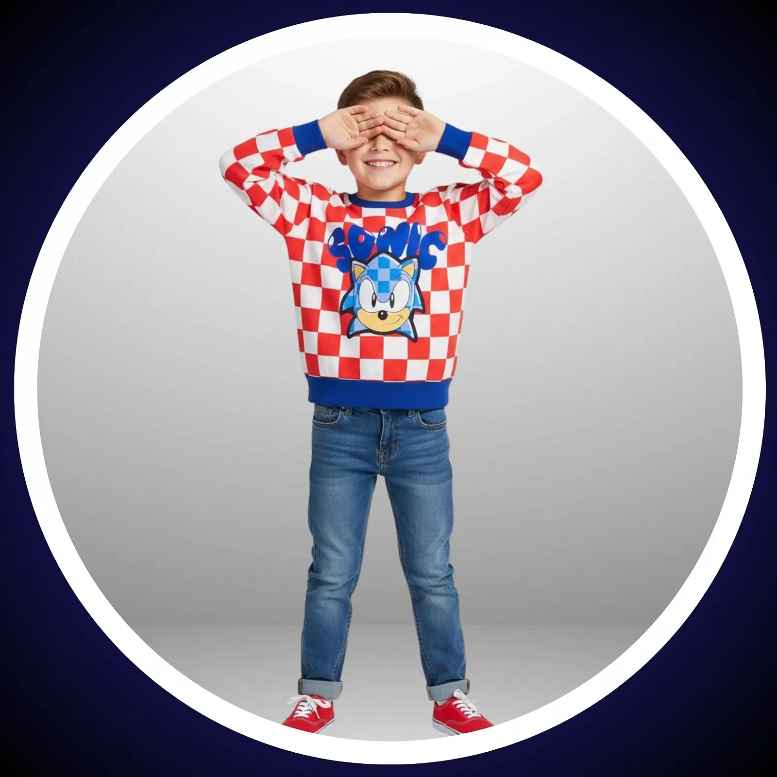 Джемпер Sonic The Hedgehog Хлопковый для мальчиков Подарок для детей Размеры от 4 до 12 лет, фото №4 Джемпер Sonic The Hedgehog Хлопковый для мальчиков Подарок для детей Размеры от 4 до 12 лет, фото №4