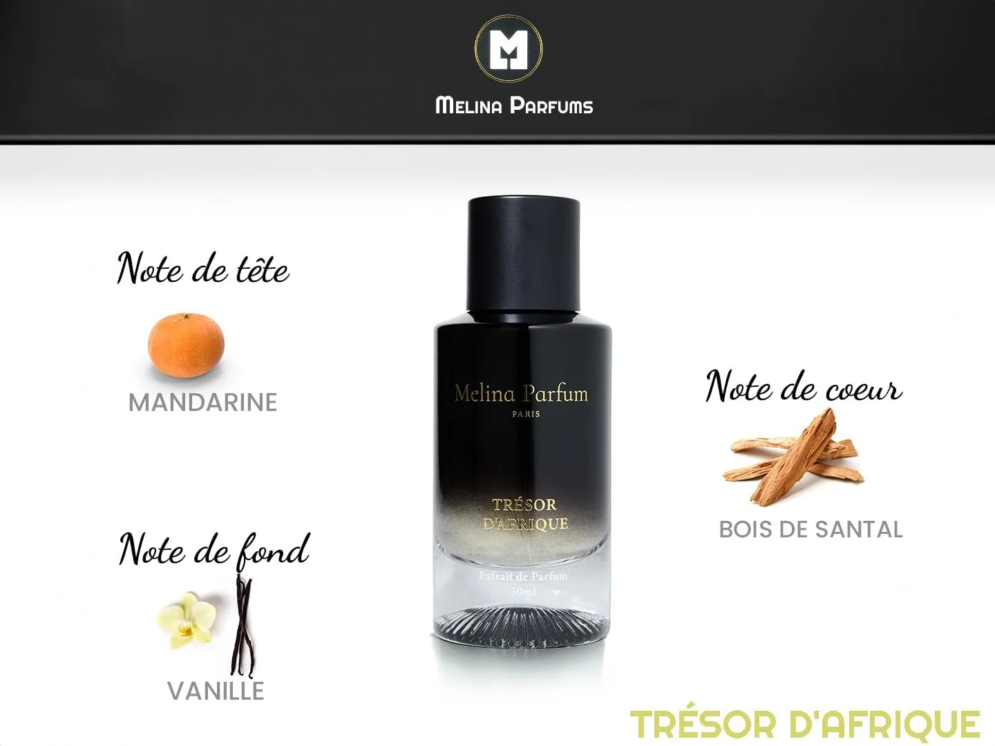 Парфуми Melina Parfums Trésor d'Africa Екстракт 50 мл для чоловіків, фото №3