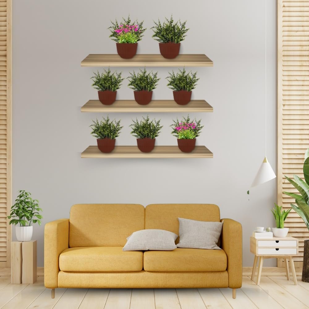 Настінні горщики з автополивом ShoppeWatch PL62 8 шт. теракотовий коричневий, фото №7 Настінні горщики з автополивом ShoppeWatch PL62 8 шт. теракотовий коричневий, фото №7