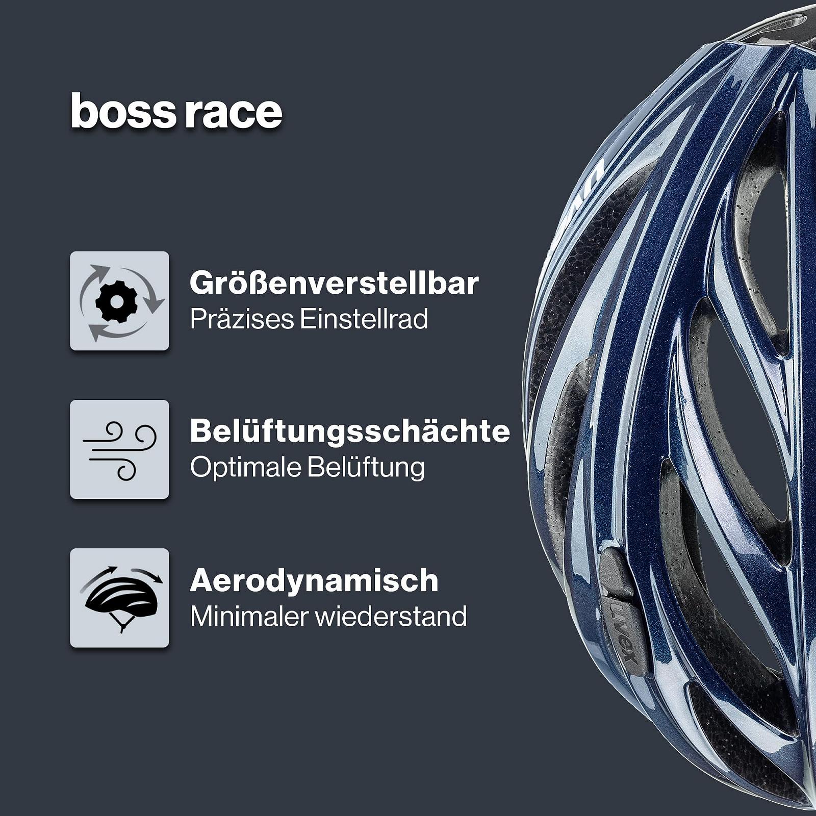 Шлем Uvex Boss Race, черный космос, фото №2