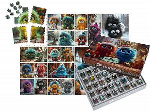 Пазл-адвент-календарь puzzleYOU LITTLEMONSTERTIME Advent Calendar 2024 1000 деталей - Фото 1