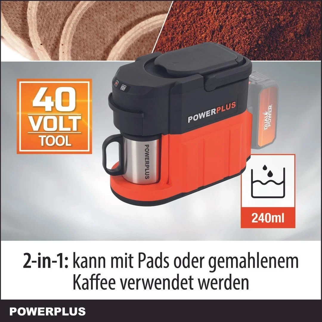 Кофеварка POWERPLUS 40 В, фото №2