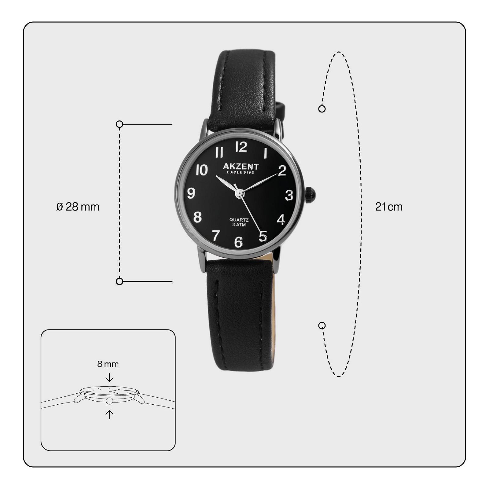 Часы Akzent Exclusive Женские Кожаный Имитация 1900208 Аналоговый Кварцевый, фото №4 Часы Akzent Exclusive Женские Кожаный Имитация 1900208 Аналоговый Кварцевый, фото №4
