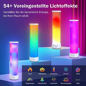 Світлодіодна настільна лампа HANDSONIC Бездротова RGBICWW 2700-6500K з пультом та додатком synthetic.ua - Фото 1