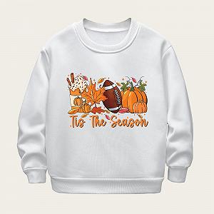 Толстый Пуловер Для Мальчиков Ясельного Возраста На Хэллоуин С Длинными Рукавами С Тыквенным Принтом Футболка-Пуловер Топы Для Девочек Милая Одежда Свободный Топ С Круглым Вырезом Классическая Терморубашка Повседневная synthetic.ua - Фото 1