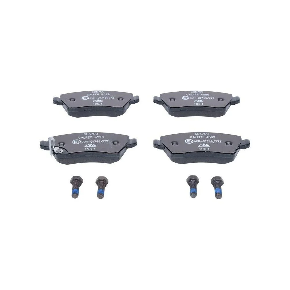 Комплект гальмівних колодок, дискове гальмо ATE 13.0460-5700.2 для OPEL SUZUKI VAUXHALL, фото №1