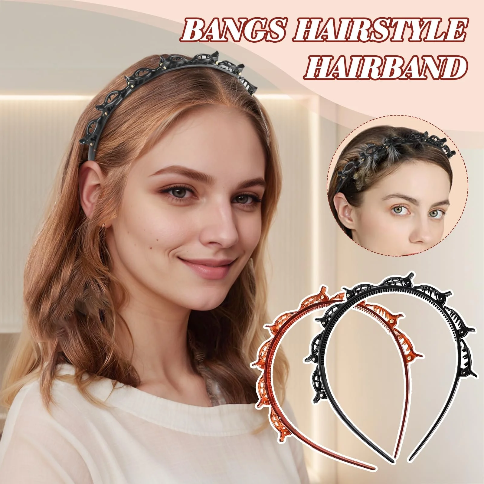 Обруч Клипсы Набор 8 штук, фото №4