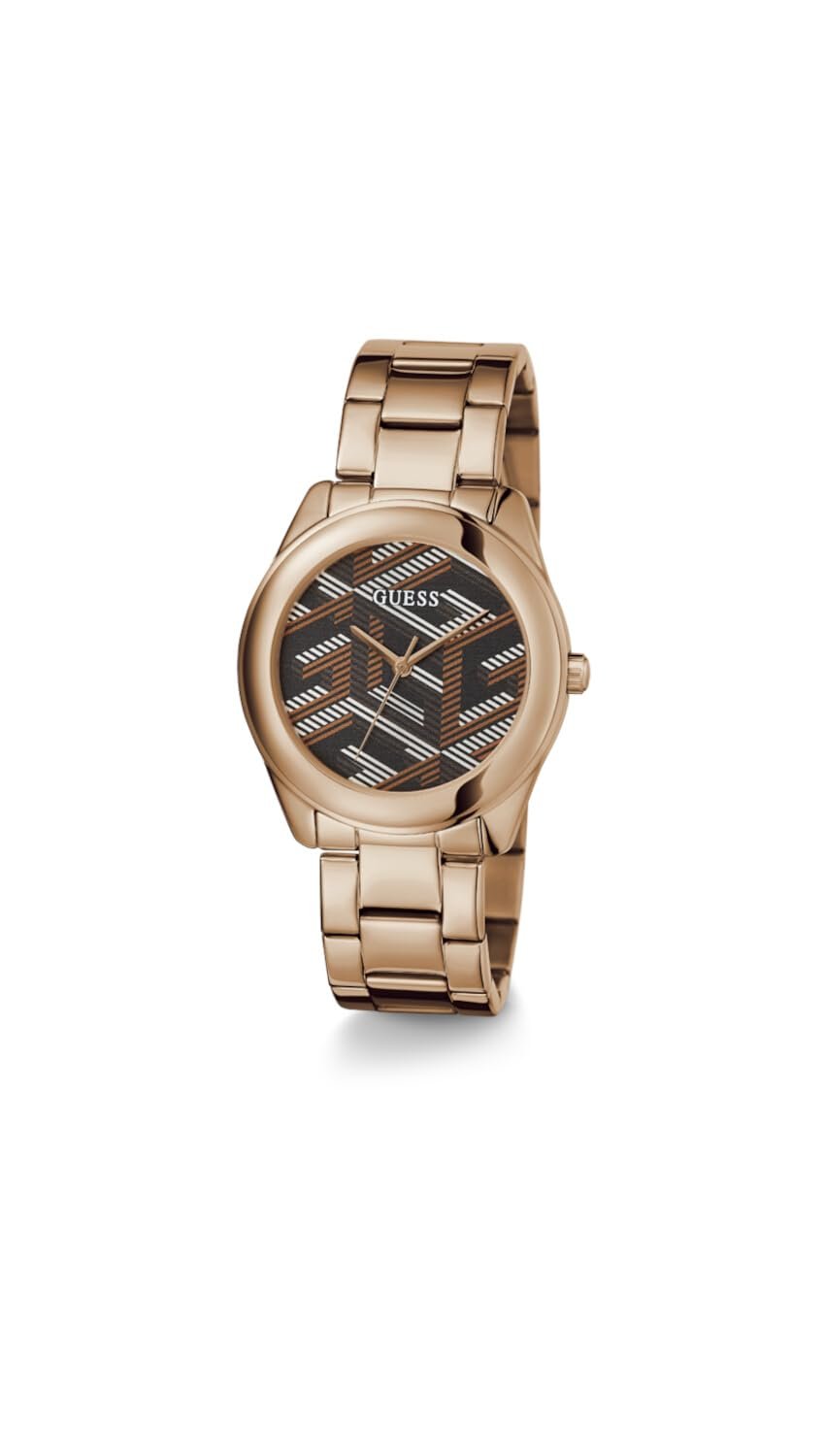 Часы GUESS Cubed GW0607L3 Женские Сталь Розовый, коричневый, Классический, фото №5