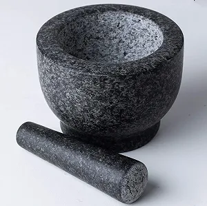 Ступка з товкачиком Natural Stone Mill Vintage Marble для спецій, часнику synthetic.ua - Фото 1