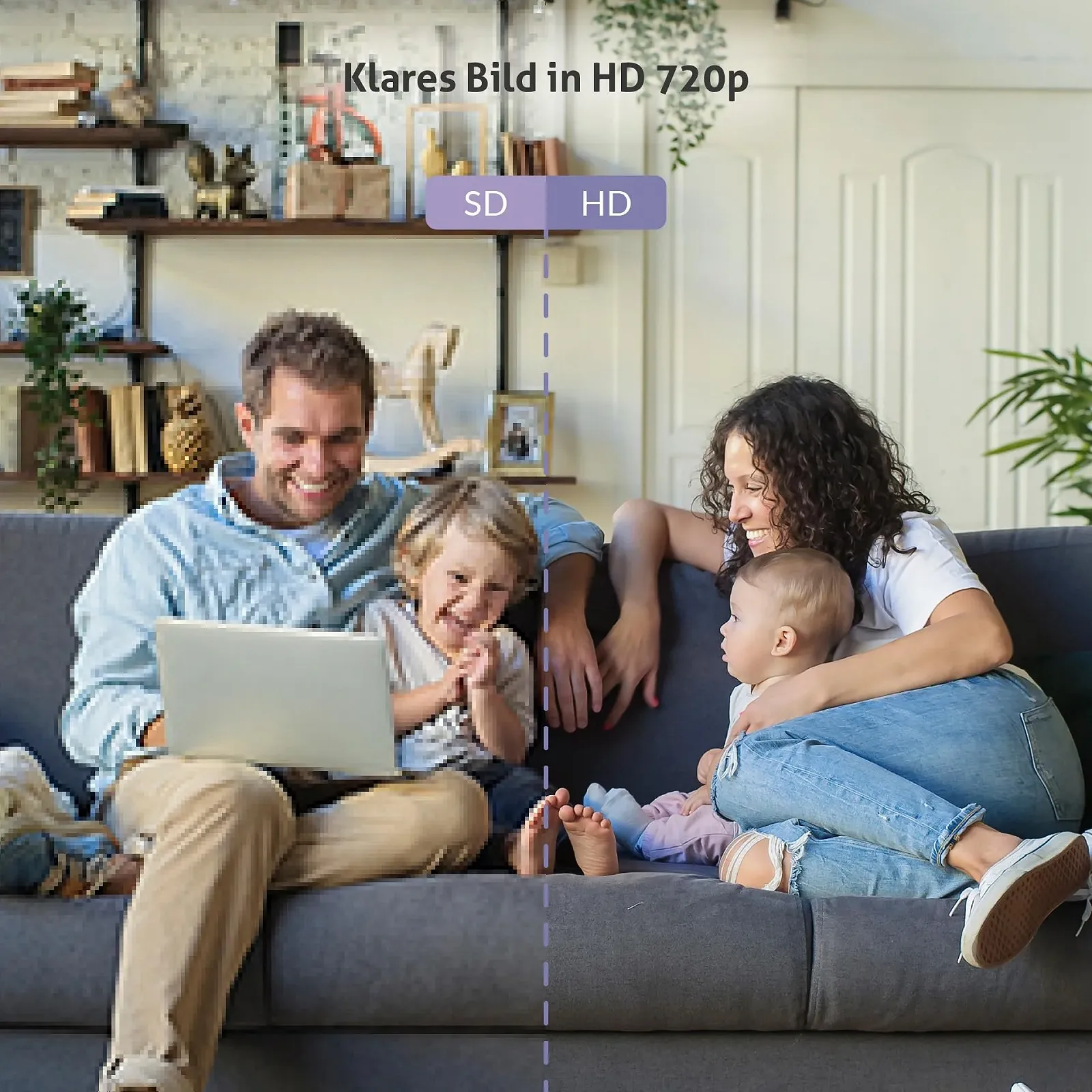 Відеоняня TrueLife NannyCam R5 360° 720p 5" LCD 300 м Нічне бачення 8 колискових 16 годин роботи, фото №7