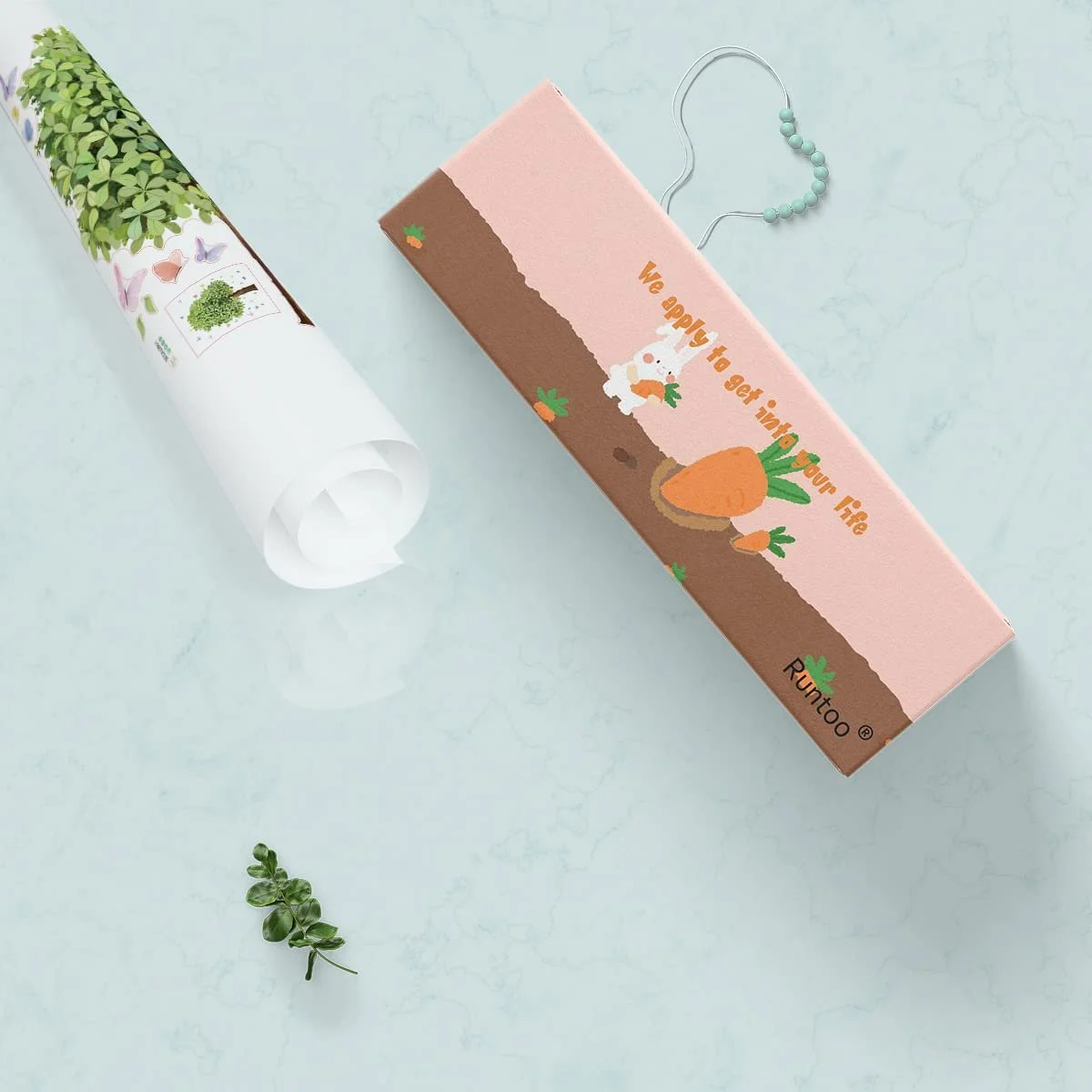 Наклейка на стіну Runtoo Tree Large Green Leaves, фото №5