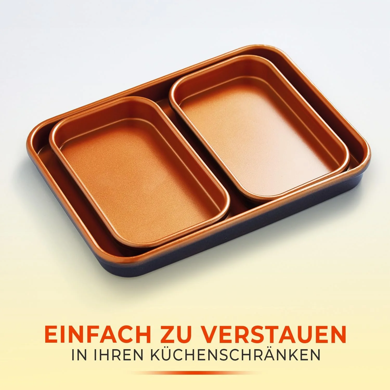 Набор форм для запекания 3 PAGEN Мини 3 шт. Углеродистая сталь 24x18 см и 16x10 см, фото №3