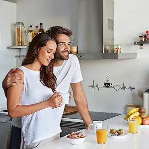 Наклейка на стіну SUPERDANT Coffee Cup Чашка кави 29 x 75 см synthetic.ua - Фото 1