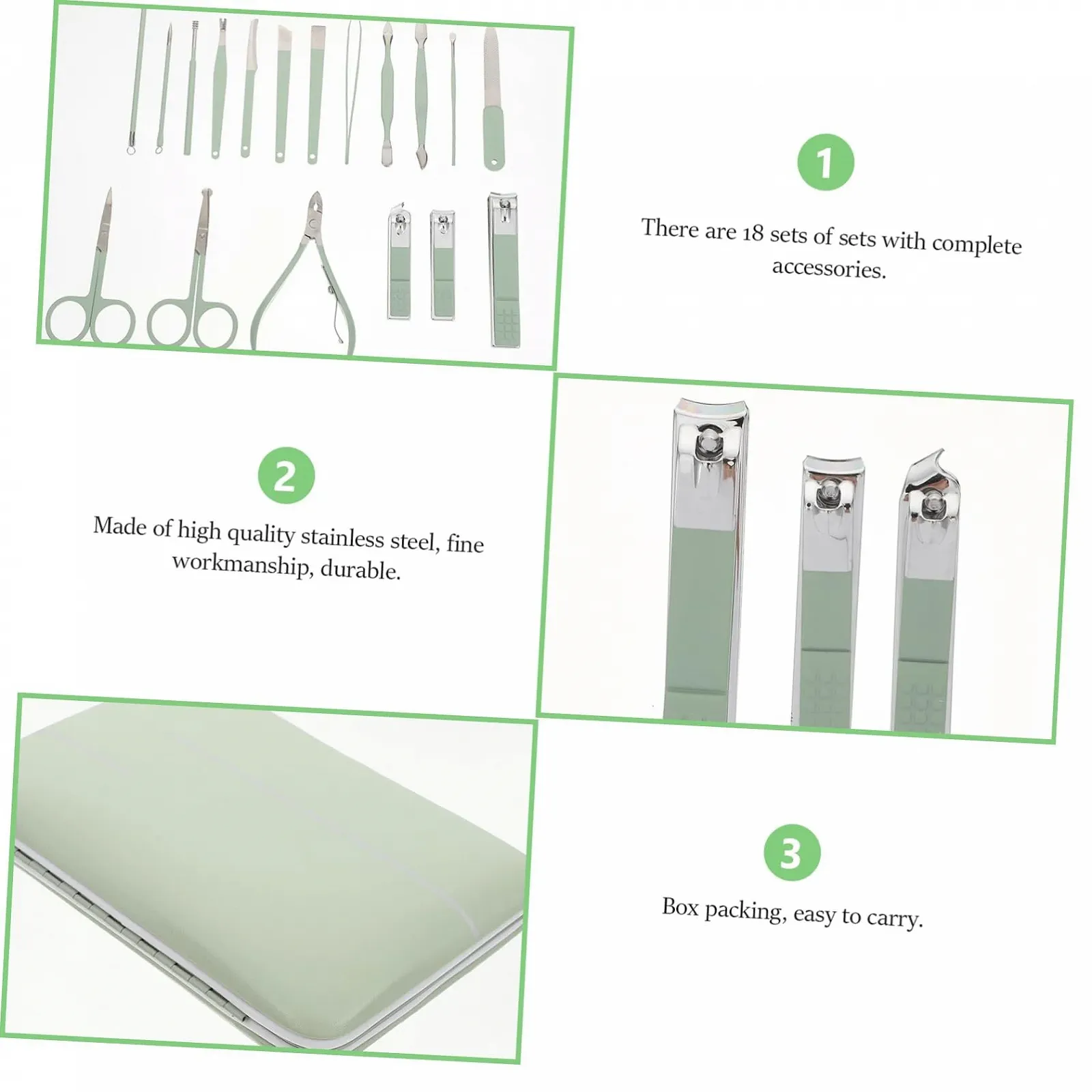 Набір для манікюру WRITWAA 18 шт., фото №8