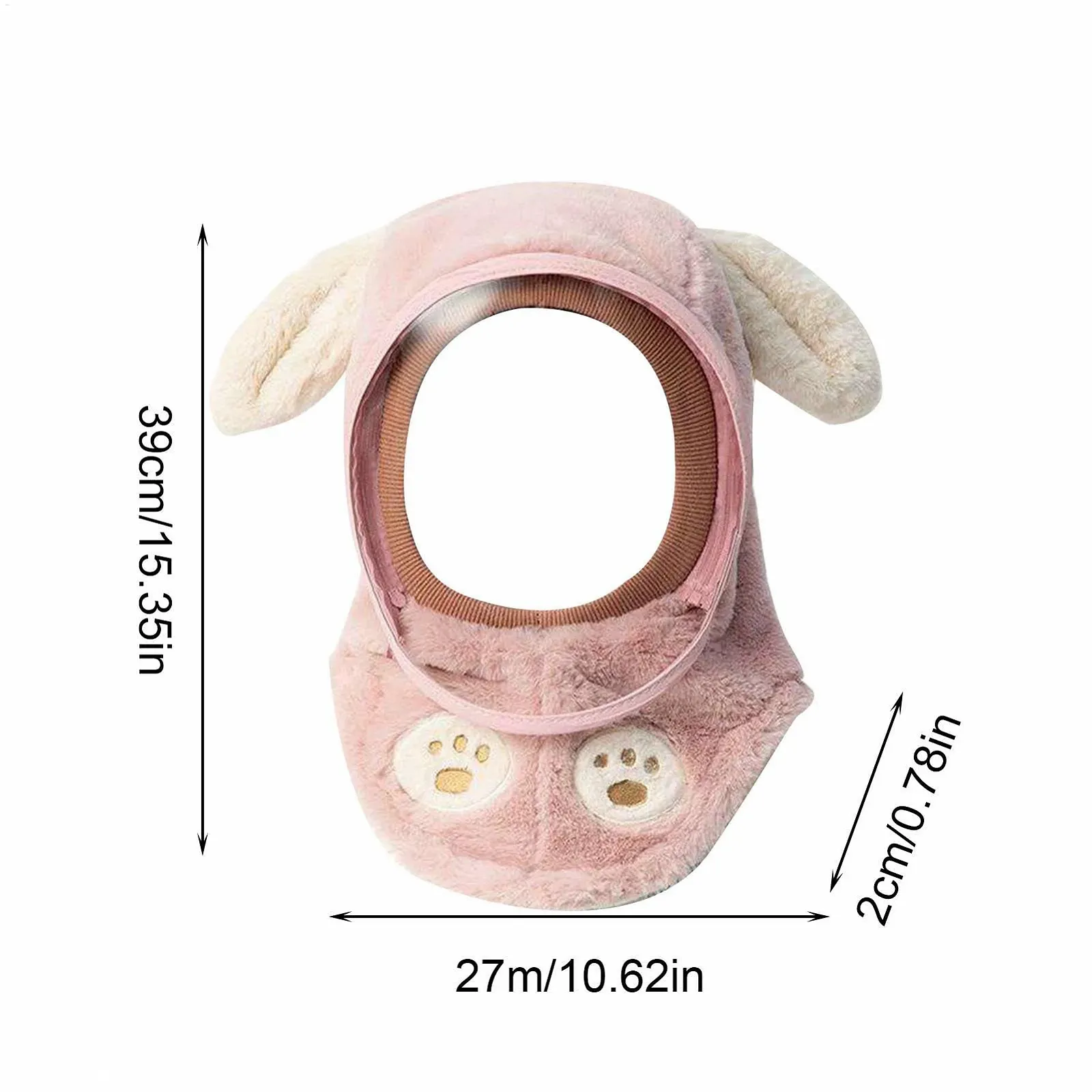 Детская зимняя термическая флисовая зимняя шапка, фото №3