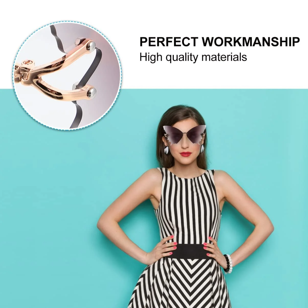 Сонцезахисні окуляри SOIMISS Безрамкові Метелик, фото №2